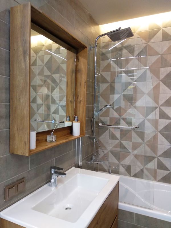 Bathroom Renovation with Modern Tiles